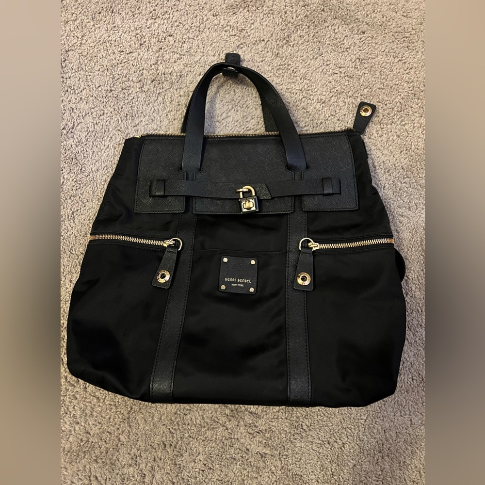 Black Henri Bendel Jetsetter bag